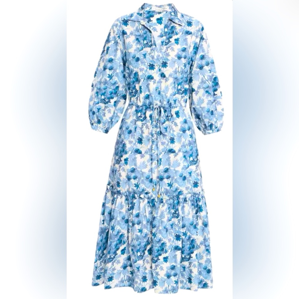 NWT Cara Cara Hutton Berries Egret Dress Large